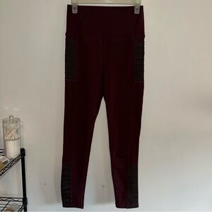 TKO Technical Knockout Women's Full Length Burgundy Leggings